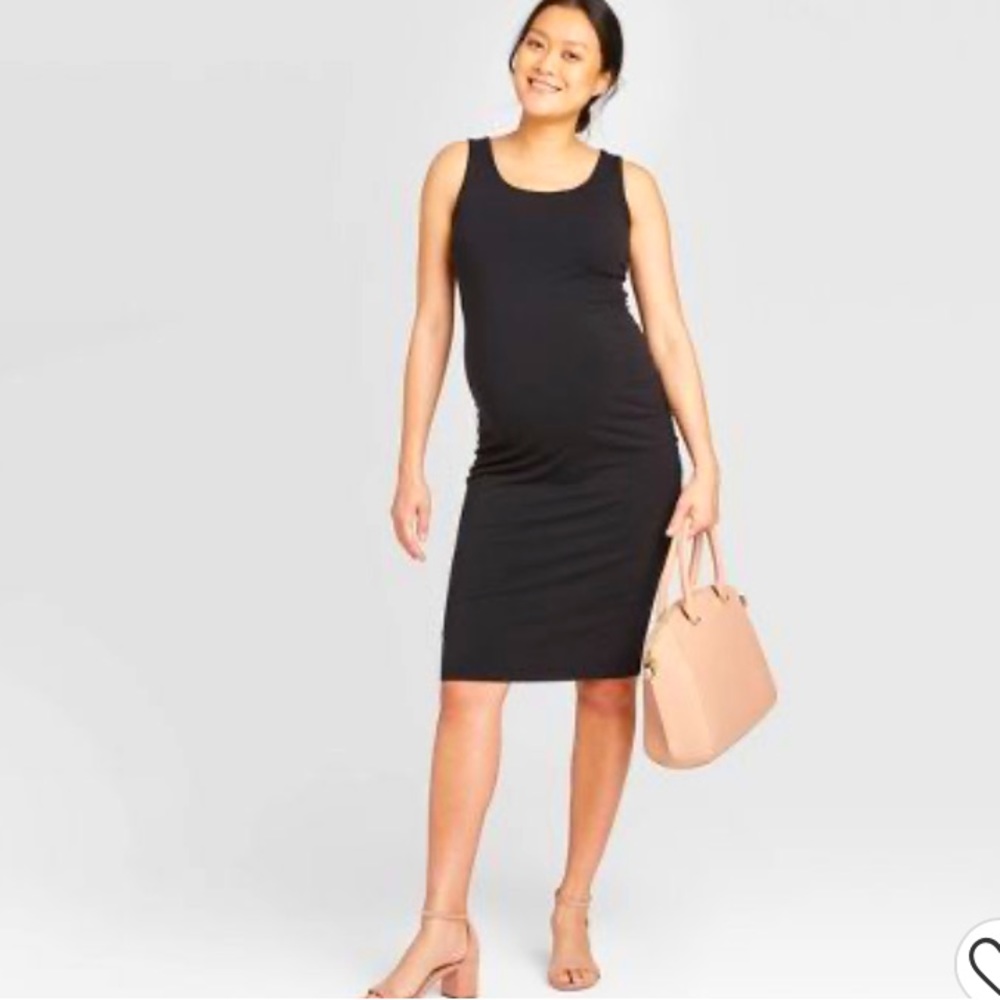 New Isabel maternity sleeveless tee shirt dress size large - Picture 1 of 8